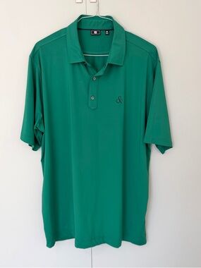 FOOTJOY Men’s Solid Lisle Golf Polo in Forest Green SKU 28565